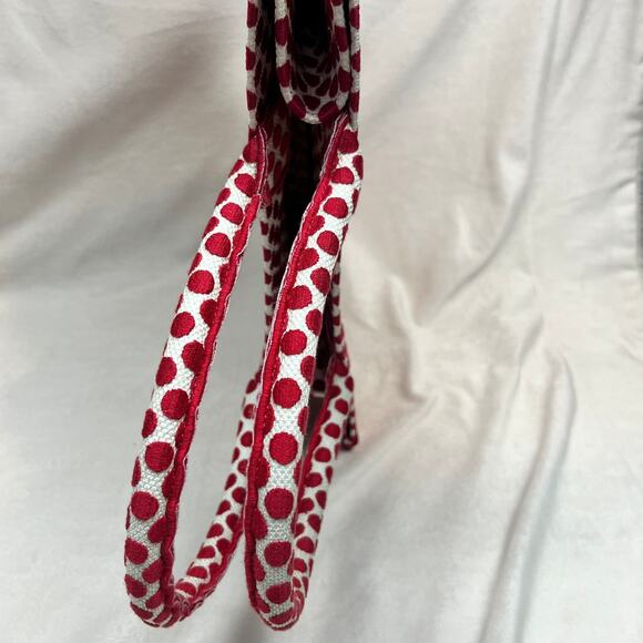 Christian Dior Canvas Medium DiorAmour Red Polka Dot Book Tote Limited Edition - Picture 6 of 16